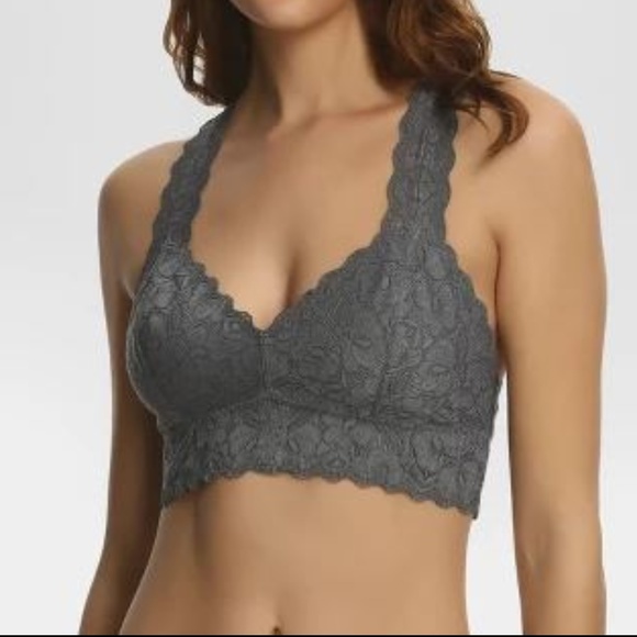 Jezebel Other - Jezebal Gray Lace Bralette - Large
